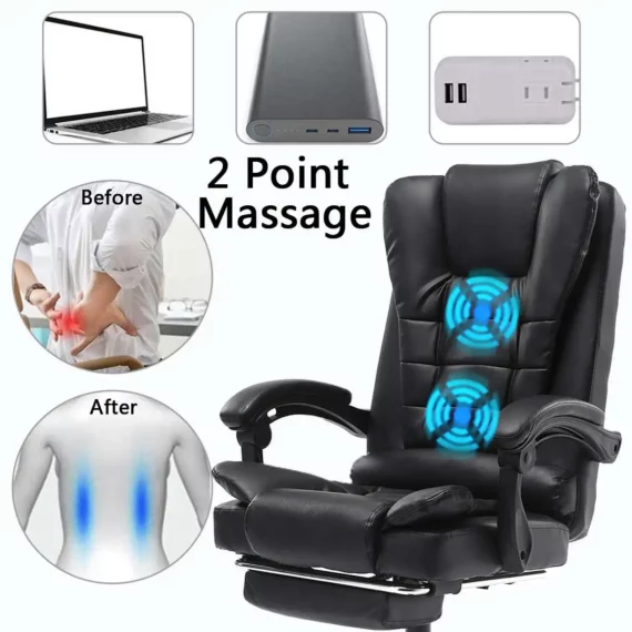 Ergonomic Heated Massage Executive Office Chair 4 | PricZone