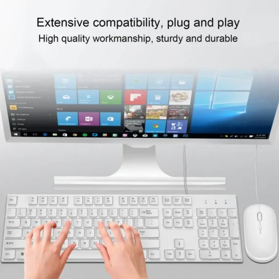 Wired Silent Gaming Keyboard Mouse Set 2 | PricZone