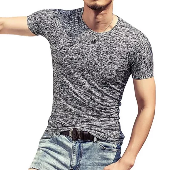 Casual Short Sleeve V Neck Slim Tees Shirt Summer 3 | PricZone