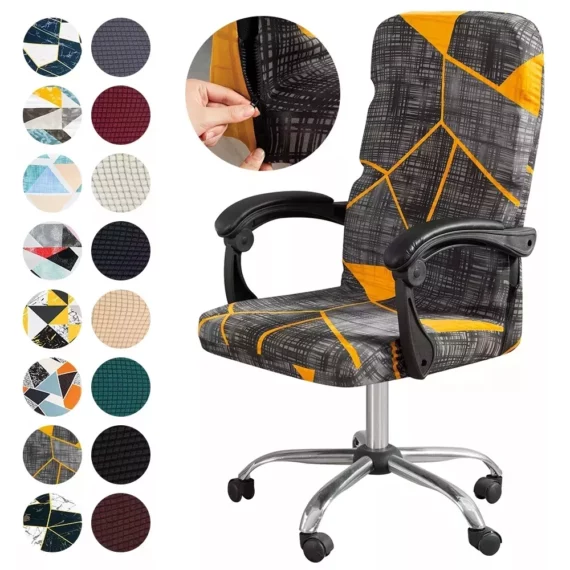 Stretch Geometry Office Chair Cover ML Sizes | PricZone