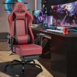 Ergonomic Gaming Chair with Footrest and Lumbar Support 2 | PricZone