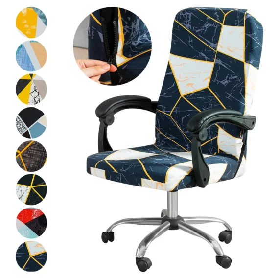 Stretch Geometry Office Chair Cover ML Sizes 3 | PricZone