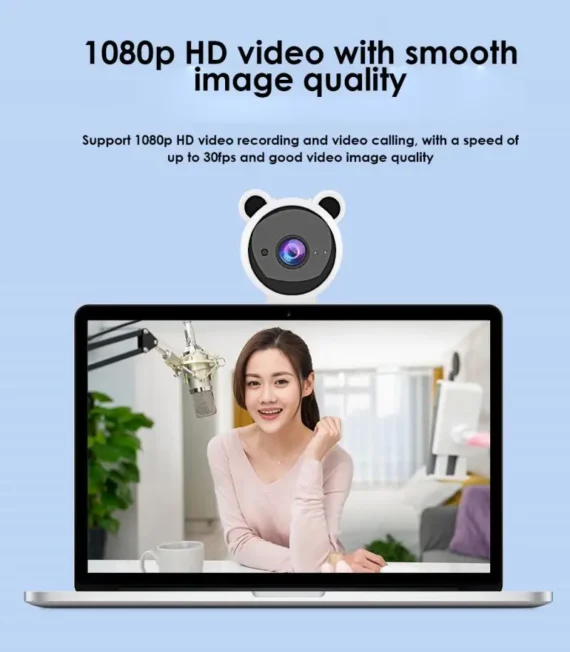 1080P Pink Webcam for Streaming Online Courses 4 | PricZone