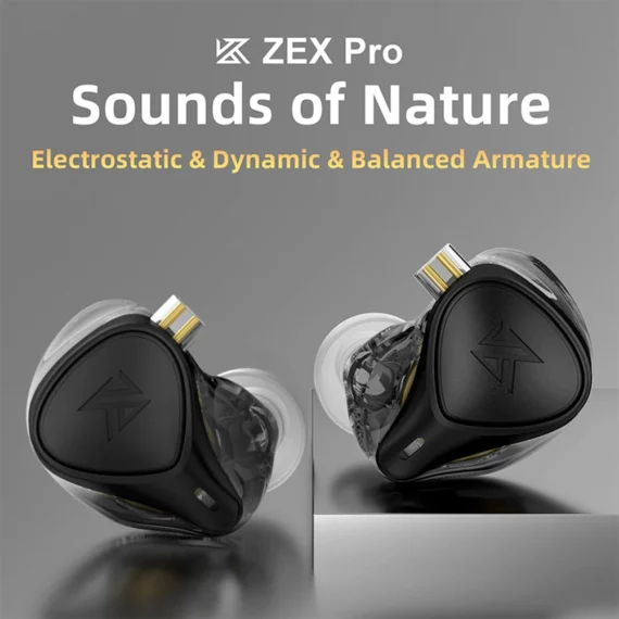 KZ ZEX PRO Hybrid Earphones Noise Canceling 35mm | PricZone