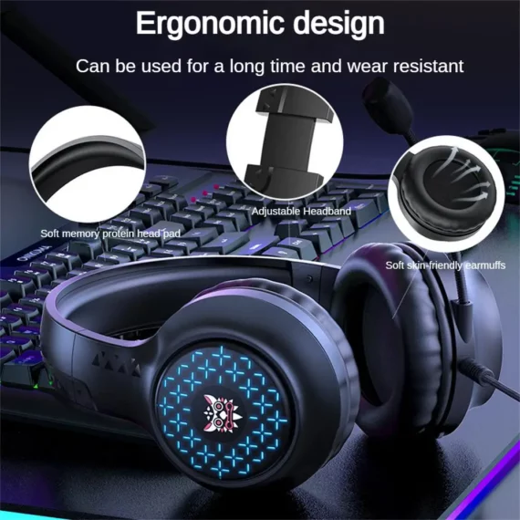 GlowPro Wired Headset Premium Audio Noise Cancel 2 | PricZone