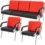 Executive PU Reception Chair – Red Waiting Room Sofa