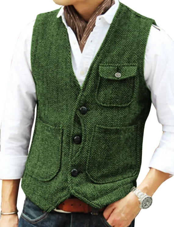 Mens Slim Woolen Vest for Formal Occasions 3 | PricZone