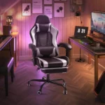 Massage Gaming Chair PU Leather Ergonomic Adjustable 3 | PricZone