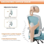 Reclining Ergonomic Mesh Office Chair with footrest 3 | PricZone