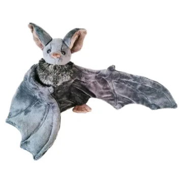 Kawaii Bat Plush Pillow with Foldable Wings