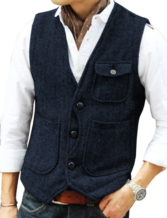 Mens Slim Woolen Vest for Formal Occasions 5 | PricZone