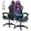 RGB Gaming Chair: Ergonomic, Massage, Swivel