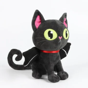 Halloween Black Bat-Cat Plushie 24cm - Kids' Gift 2