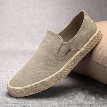 Korean Style Men's Breathable Canvas Espadrilles 2