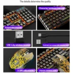 Rainbow LED Gaming Keyboard Mouse Set 6 | PricZone