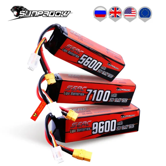 Sunpadow 3S 111V 5600mAh 70C Lipo Battery | PricZone