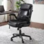 Air Lumbar Bonded Leather Office Chair with Wheels