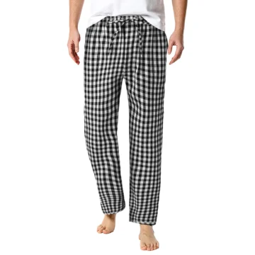 Plaid Men's Fashion Pajama Pants - Casual & Outdoor 2