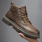 Damyuan Mens High Top Leather Boots 2 | PricZone