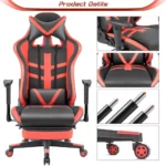 Ergonomic Racing Chair with Footrest Office Gaming 5 | PricZone