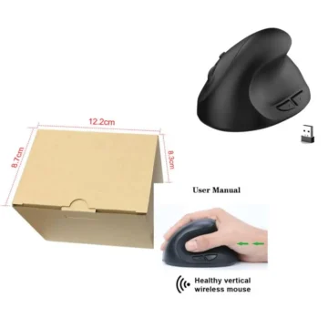 Ergonomic Vertical Wireless Mouse for PC  Laptop 2 | PricZone