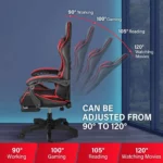 Adjustable Ergonomic Gaming Chair Swivel Recline 4 | PricZone