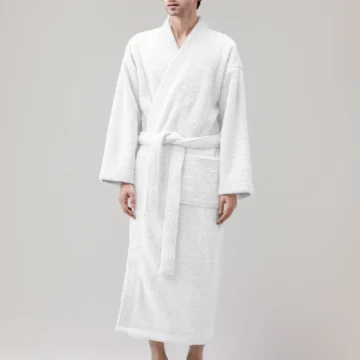 Thick Winter Men's Bathrobe with Pockets