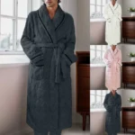 Couples Winter Velvet Kimono Bathrobe | PricZone