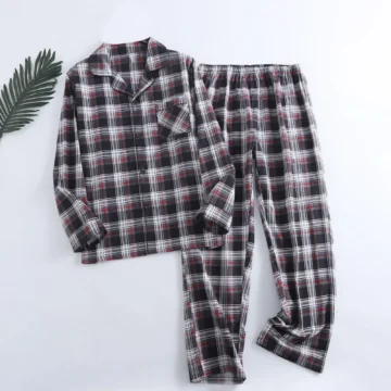 Plaid Flannel Men's Pajama Set - Warm 2