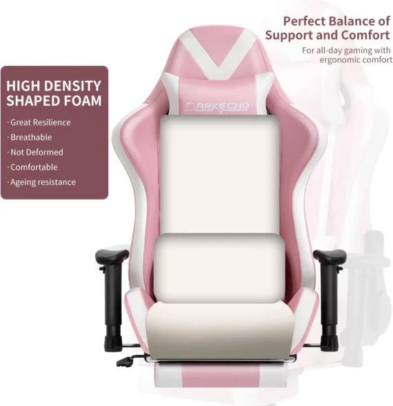 Darkecho Pink Gaming Chair Ergonomic with Massage 1 | PricZone