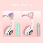 Cute Cat Ear LED Bluetooth Headset for Kids 4 | PricZone