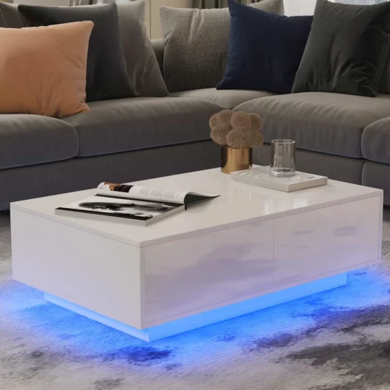 RGB LED Tea Table Home Office Coffee End Table 3 | PricZone