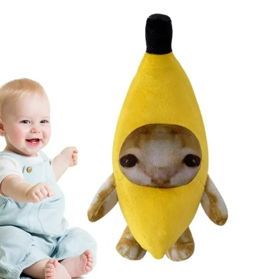 Banana Cat Plush Toy Cute Crying Face Soft Funny | PricZone