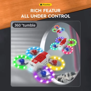 FPV Music Light Drone - 36km/h Max Speed, USB Charging 2