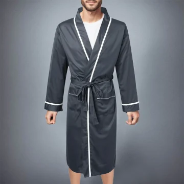 Mens Warm Cotton Kimono Bathrobe Winter | PricZone