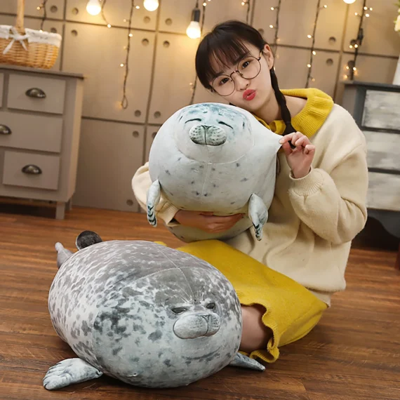 Seal Hug Pillow Round Cushion for HomeOffice 3 | PricZone