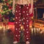 Xmas Deer Print Men’s Pajama Pants