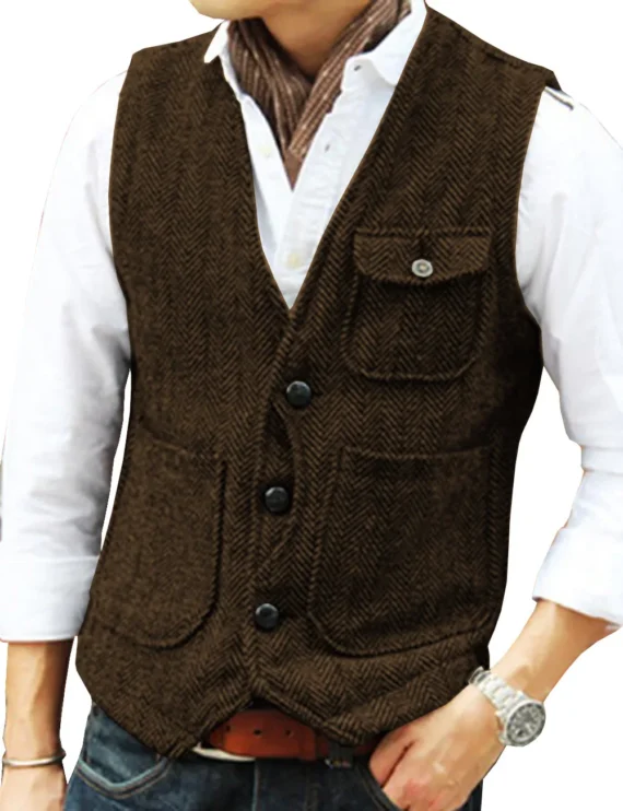 Mens Slim Woolen Vest for Formal Occasions 2 | PricZone