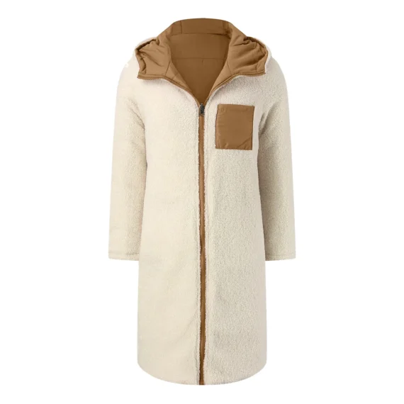 Warm Womens Plush Lambswool Parka Coat 4 | PricZone