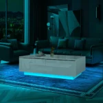 RGB LED Tea Table Home Office Coffee End Table 4 | PricZone