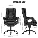 Ergonomic Heated Massage Executive Office Chair 6 | PricZone