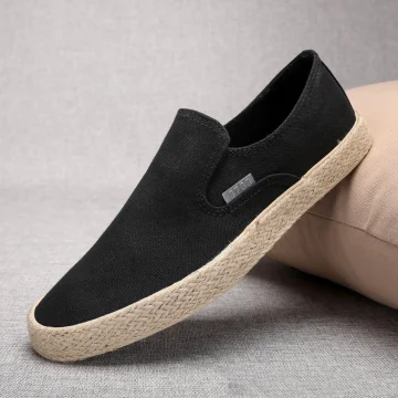 Korean Style Mens Breathable Canvas Espadrilles | PricZone