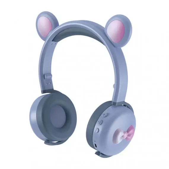 Cute Bear Bluetooth Kids Headphones LED Wireless 3 | PricZone