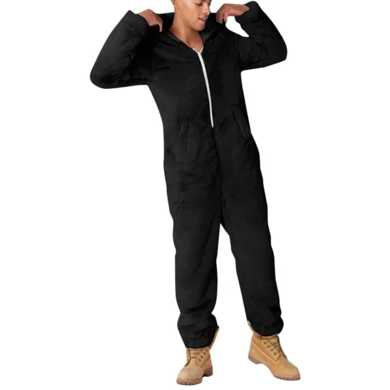 Mens Hooded Fleece Onesie | Cozy Sleepwear 3 | PricZone