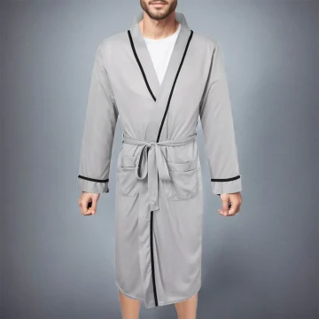 Mens Warm Cotton Kimono Bathrobe Winter 2 | PricZone