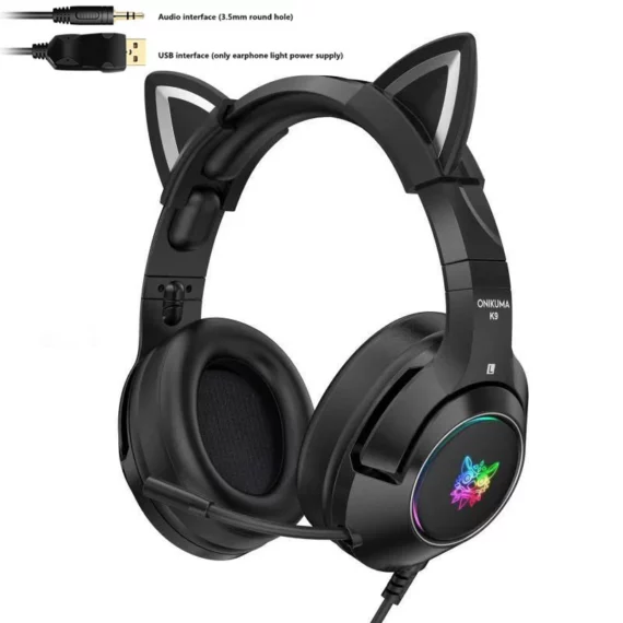 K9 Cat Ear Soundproof Gaming Headset Durable Fun 2 | PricZone