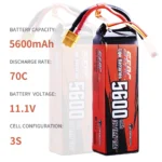 Sunpadow 3S 111V 5600mAh 70C Lipo Battery 2 | PricZone