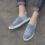 Men’s Canvas Slip-On Sneakers | Thick Sole