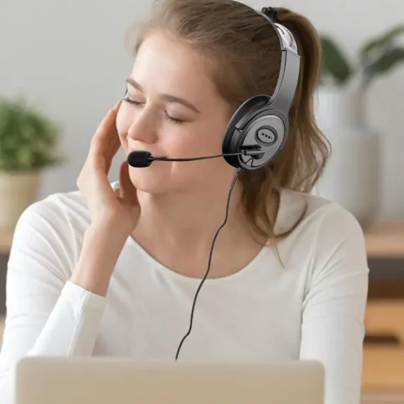 Zoom Ready Noise Canceling Headset for Office and Home 5 | PricZone