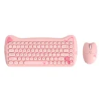 Cute Pink Cat Bluetooth Keyboard Mouse 3 | PricZone